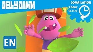 Jelly Jamm English. 1Hour Compilation (Ep.06-10) Cartoons in English for kids