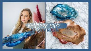 How to shape and sculpt a resin bowl (free form)