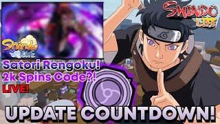 [UPDATE COUNTDOWN] *2000 SPIN CODE?!* HOPPING SCROLLS! |#ROADTO20K | Shindo Life Live! | RELLGames