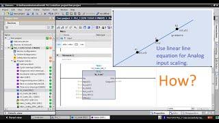 TIA portal: How to scale the analog input by using linear equation? Explained in details. Lesson-15