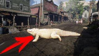 RDR2 - IF THE LEGENDARY ALLIGATOR IS IN THE TOWN