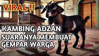 VIRAL !! KAMBING ADZAN // SUARANYA MEMBUAT WARGA GEMPAR