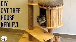 DIY Cat Tree House / Kedi Evi Yapımı / Making a Cat House / Kedi Tırmalama Ağacı