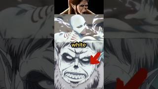 WHY BEAST TITAN was WHITE EXPLAINED in AOT #anime #shorts