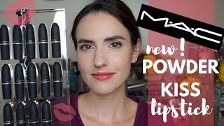 NEW MAC Powder Kiss Lipsticks | Lip Swatches of ALL 16 Shades!