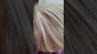 Окрашивание седины. Эстель.9/3+9/17+10/76. На 6%. #hair #haircoloring