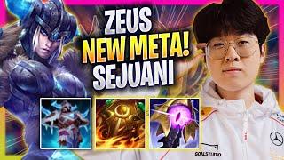 ZEUS TRIES NEW META SEJUANI TOP! - T1 Zeus Plays Sejuani TOP vs Jax! | Bootcamp 2024