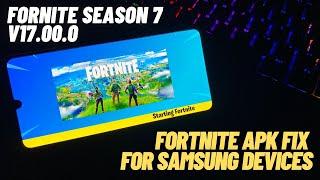 Download Fortnite Apk V17.00.0 fix device not supported for Samsung devices