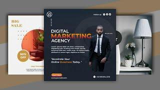 Digital Marketing Banner Design on Android | PixelLab Tutorial [Pro] | VR GRAPHICS