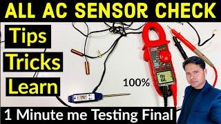 AC Error show when sensor faulty how to check sensor tips Tricks new technician must watch learn