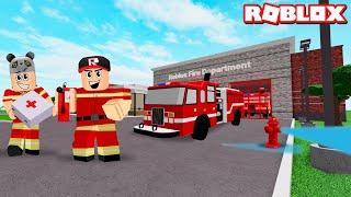 İtfaiye İstasyonu Kur ve Yangınları Söndür - Panda ile Roblox Firefighter Tycoon