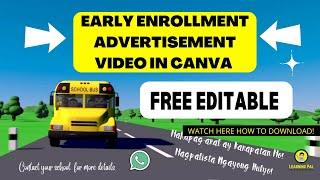 Deped Enrollment Advertisement Video (Free Template in Canva) EDITABLE