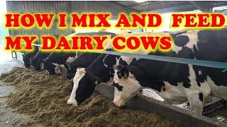 Mixing Fodder for Dairy Cows.How i feed my Dairy Cows