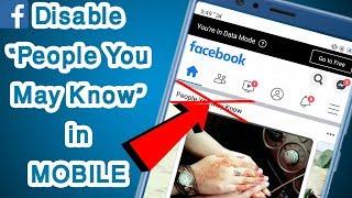 How To Turn Off/Disable 'People You May Know' Notification Feature on Facebook (Android / iPhone)