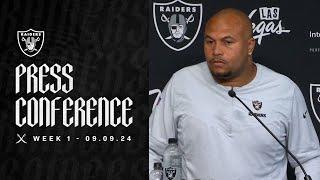 Coach Pierce and Christian Wilkins Presser - 9.9.24 | Raiders | NFL