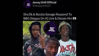 Sha Ek & Bouba Savage Violates Jersey Drill Artist BBG Steppa  #youtubeshorts #shaek #nydrill