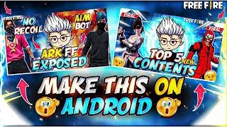 How To make thumbnail like Skylord And GW Manish In Android  | Free Fire Thumbnail Tutorial ||