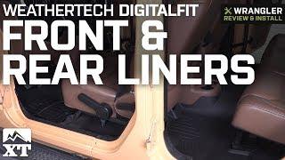 Jeep Wrangler Weathertech DigitalFit Front & Rear Liners (2014-2018 JK 4 Door) Review & Install