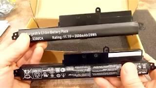 Аккумулятор к ноутбуку Asus X200CA A31N1302 11.25V 2200mAh видео отзыв Allbattery