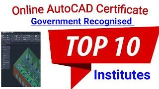 Online AutoCAD Certificate Courses recognised by Government of India