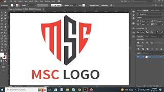 MSC Logo Design in Illustrator | Logo Design MSC.