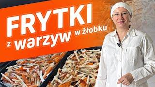 Frytki z warzyw to doskonały pomysł na warzywa pieczone w piekarniku na obiad dla dzieci w żłobku