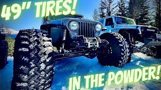 We go snow wheeling with the big tire boys! #snow #offroad #fj40