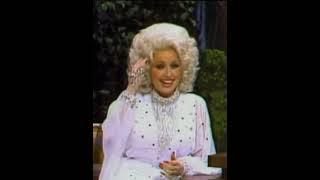 Dolly Parton on the Johnny Carson show 1977, his comment about giving a years salary to take a peek.