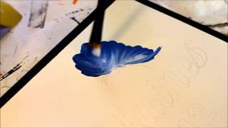 How to Paint a  One Stroke Butterfly