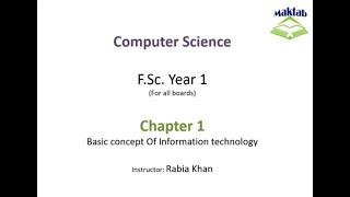 FSc Computer Science Book 1, CH 1, LEC 3 : Input Devices (Keyboard)