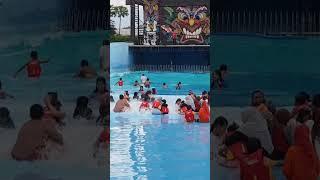 Detik detik tsunami hawai waterpark menerjang!!video lengkap cek disiniseru‍️‍️#short