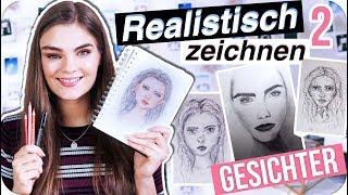 GESICHTER REALISTISCH ZEICHNEN - Portrait Tutorial & Tipps für Anfänger Teil 2 // I'mJette