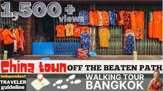 Bangkok walking tour | Off the beaten path China Town Thailand Feb.2021 | It's Thai things