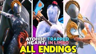 ATOMIC HEART + Trapped in Limbo DLC - ALL ENDINGS (True Ending, Good Ending, Bad Ending)