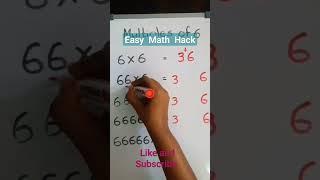 Easy Math HacksYouTube shorts