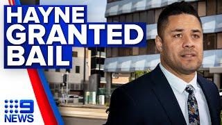 Jarryd Hayne granted bail after sexual assault convictions quashed | 9 News Australia