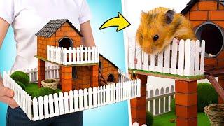 DIY Miniatur-Hamster-Spielplatz aus Mini-Ziegeln ️