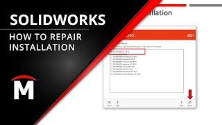 How to Repair SOLIDWORKS Installation