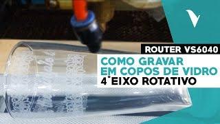 Multivisi | Visutec | Como gravar em copos de vidro com o 4° eixo rotativo