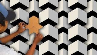 Membuat Cat Dinding 3D untuk ruang tamu | 3D wall Decoration