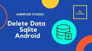 How to delete data from sqlite database in Android studio.