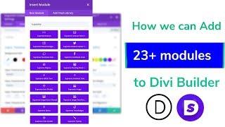 How to Add 39+ Modules to Divi Builder.