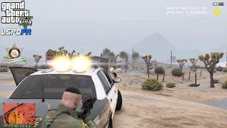 GTA V - LSPDFR 0.4.7 - LSSD/LASD - Sheriff Patrol - Heavily Armed Suspects/Large Shootout - 4K