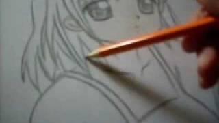 Draw a manga character with color