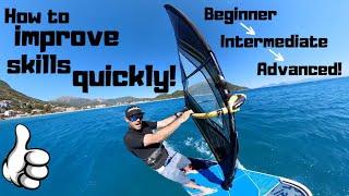 How to get from "OK" to "GREAT" with your windsurfing skills!   #insta360        Vasiliki vassiliki