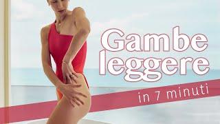 allenamento LINFODRENANTE per gambe LEGGERE in 7 minuti 