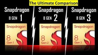 Snapdragon 8 Gen 1 vs Gen 2 Vs Gen 3 || Ultimate Comparison