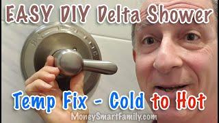 Delta Shower Valve Temperature Adjustment | Increase Cold Water to Hot Water | Easy 5 Minute DIY