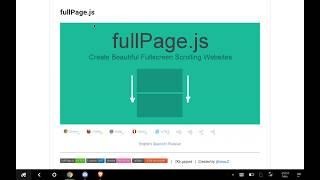 How To Use "Fullpage.Js" to Create Beautiful Scrollable One-Page Websites