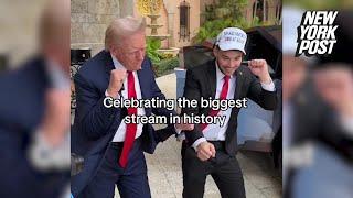 Trump targeting young voters as he scores MAGA Cybertruck from streamer son Barron loves